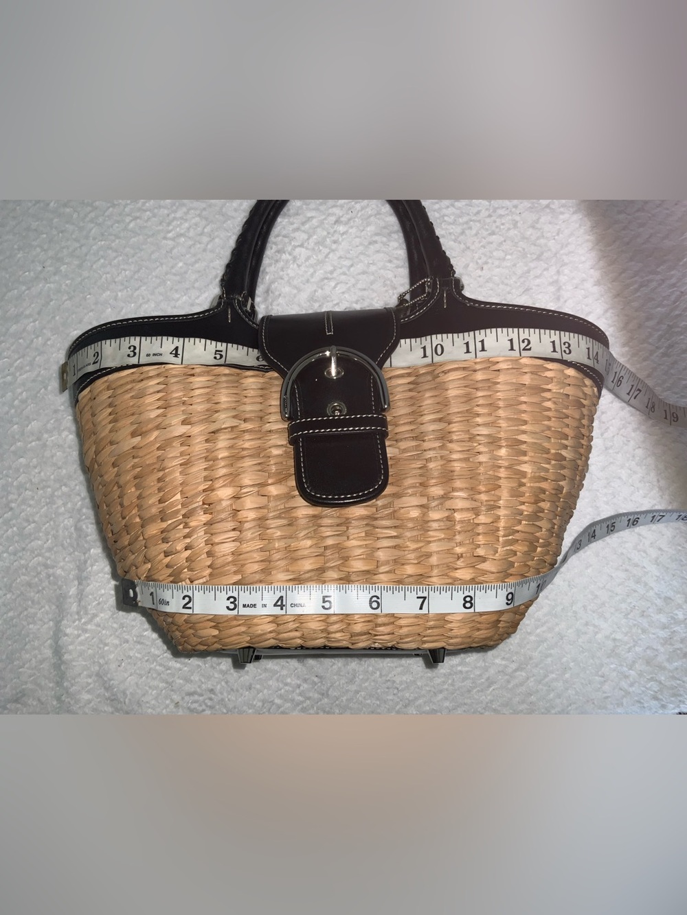 Coach Vintage Soho Straw Tote - Picture 10 of 13